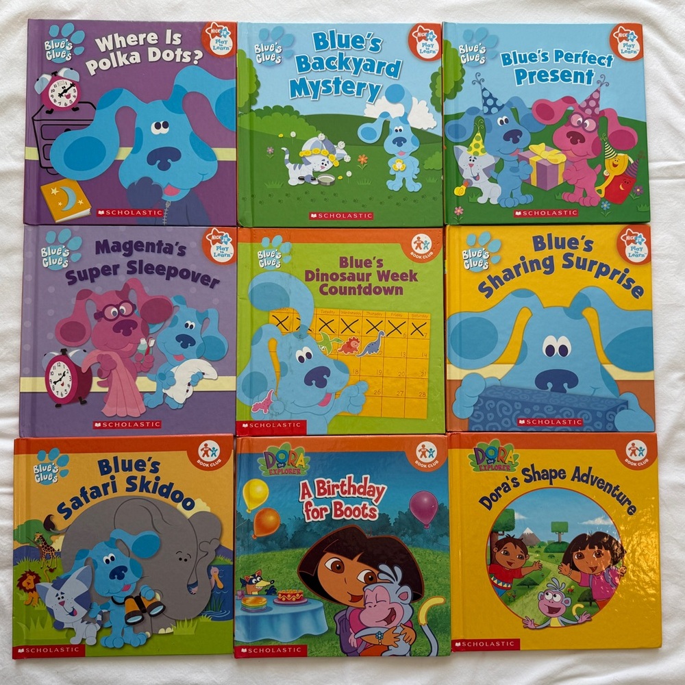 Blue’s Clues & Dora the Explorer books (Lot of 9) by Scholastic
